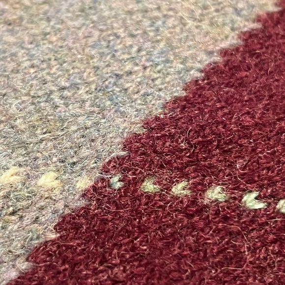 L Vintage 100% Wool Argyle Knit Shetland Sweater Vest Lord Jeff New Zealand - Picture 9 of 10